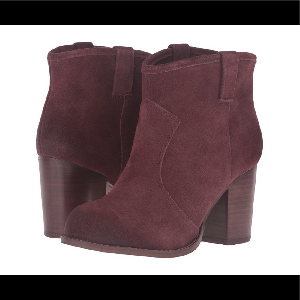 Splendid NEW wine colored ankle booties size 6.5